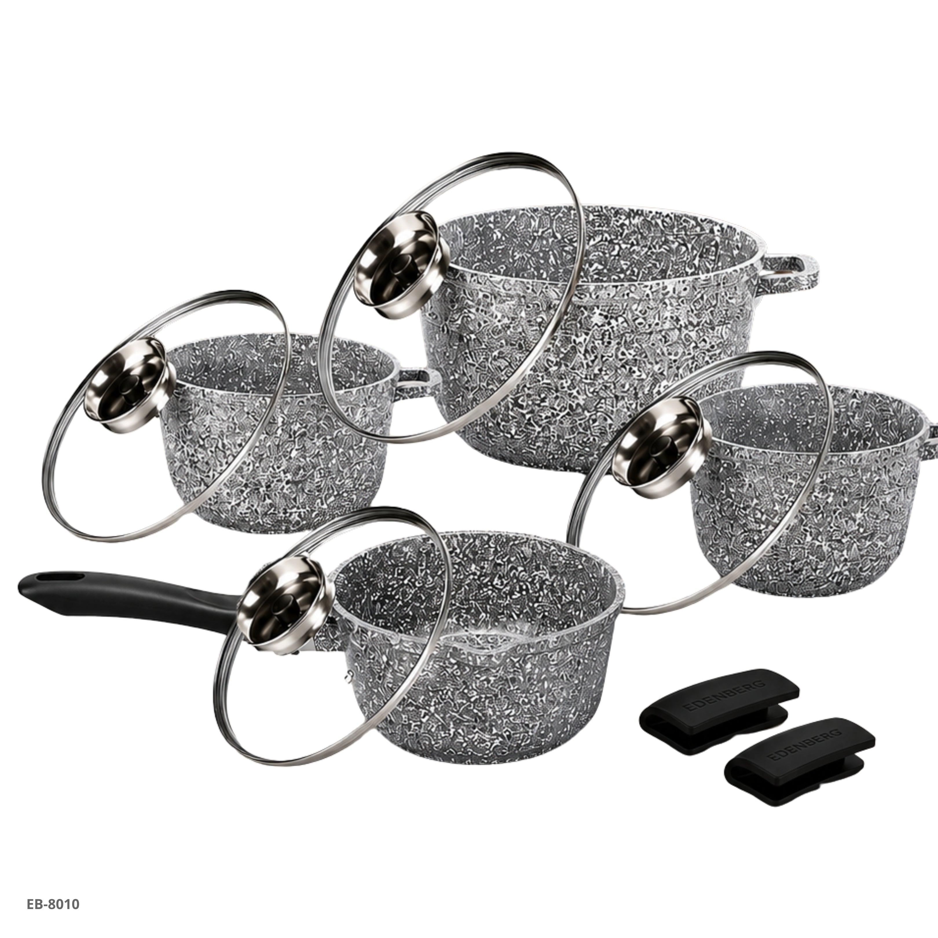 Set de Cocina 8 Piezas — Granito Gris Edenberg - Ref. EB-8010