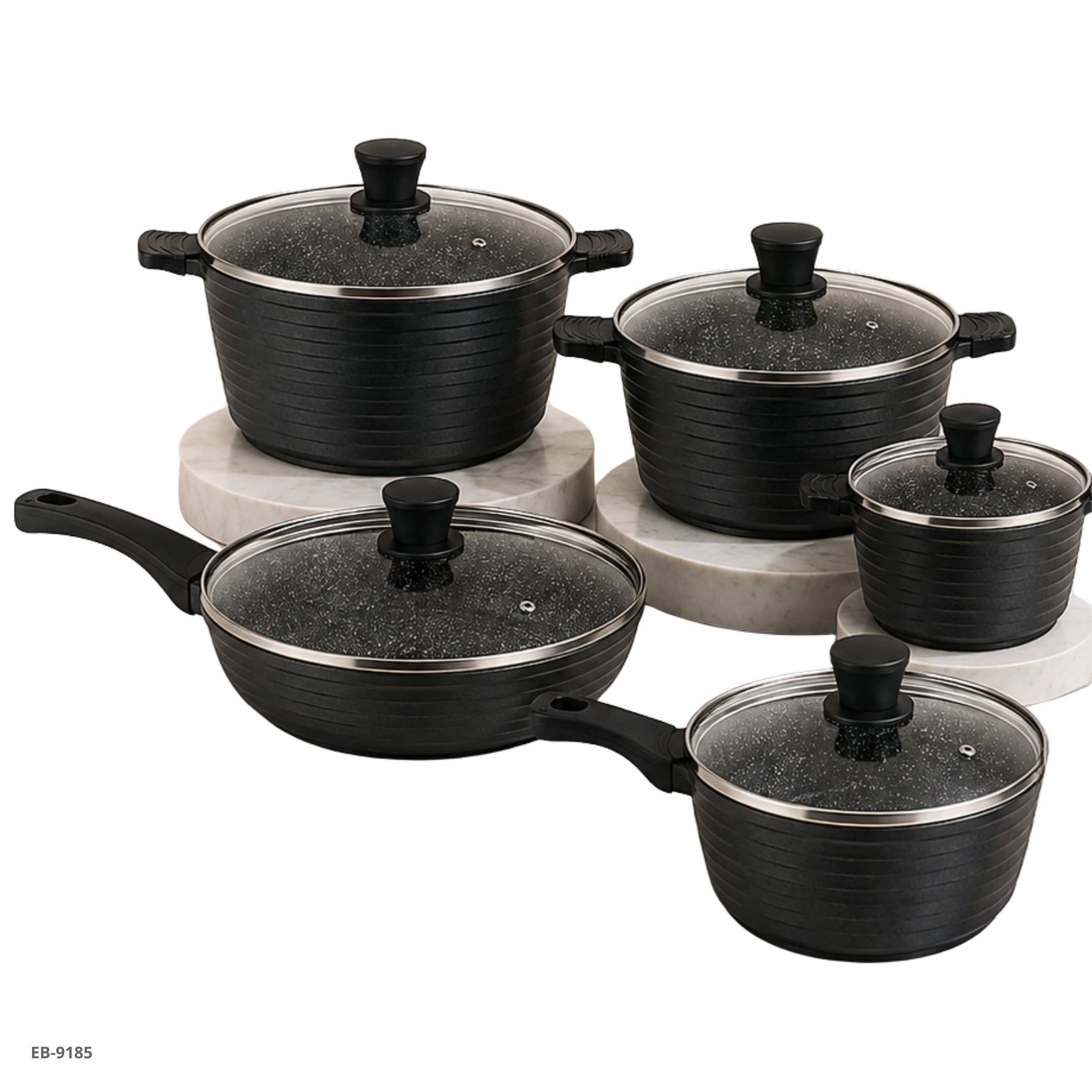Set de Ollas 10 Piezas Edenberg - Ref. EB-9185