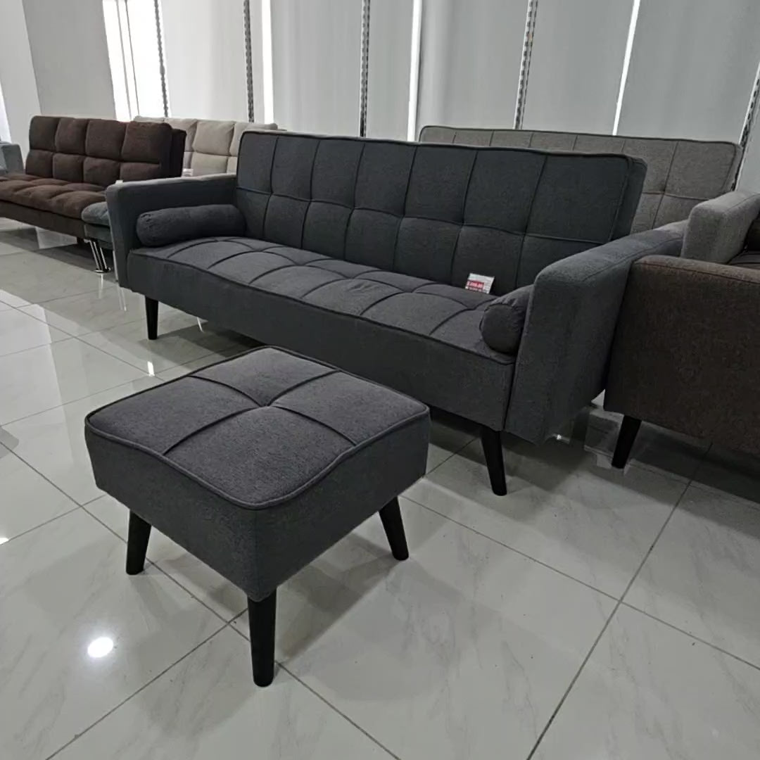 Sofá Cama 3 Puestos con Otomana 204 cm