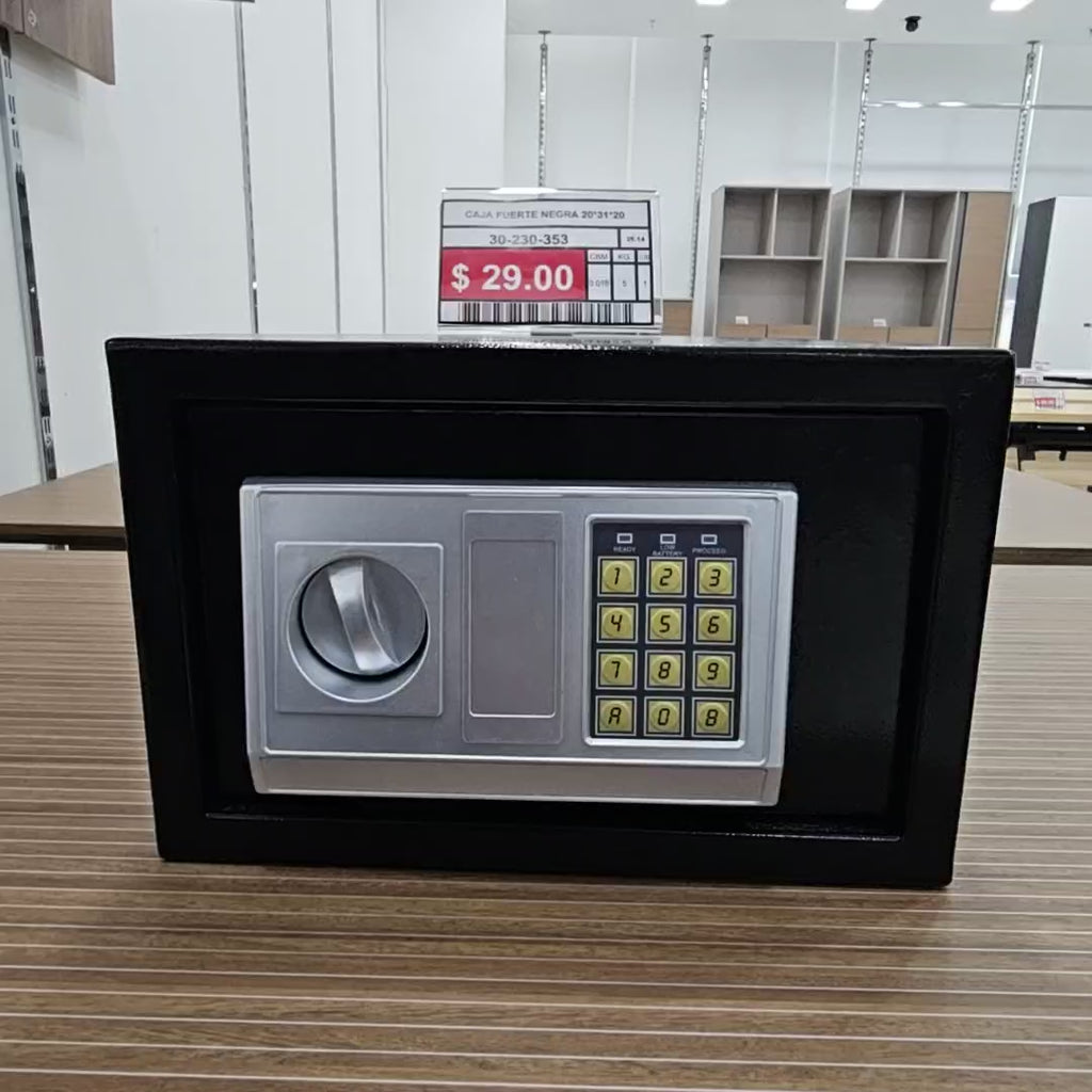 Caja Fuerte Negra 20*31*20