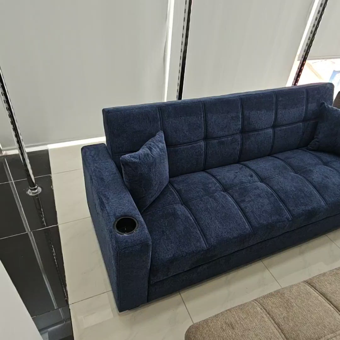 Sofá Cama con Baúl 210 cm