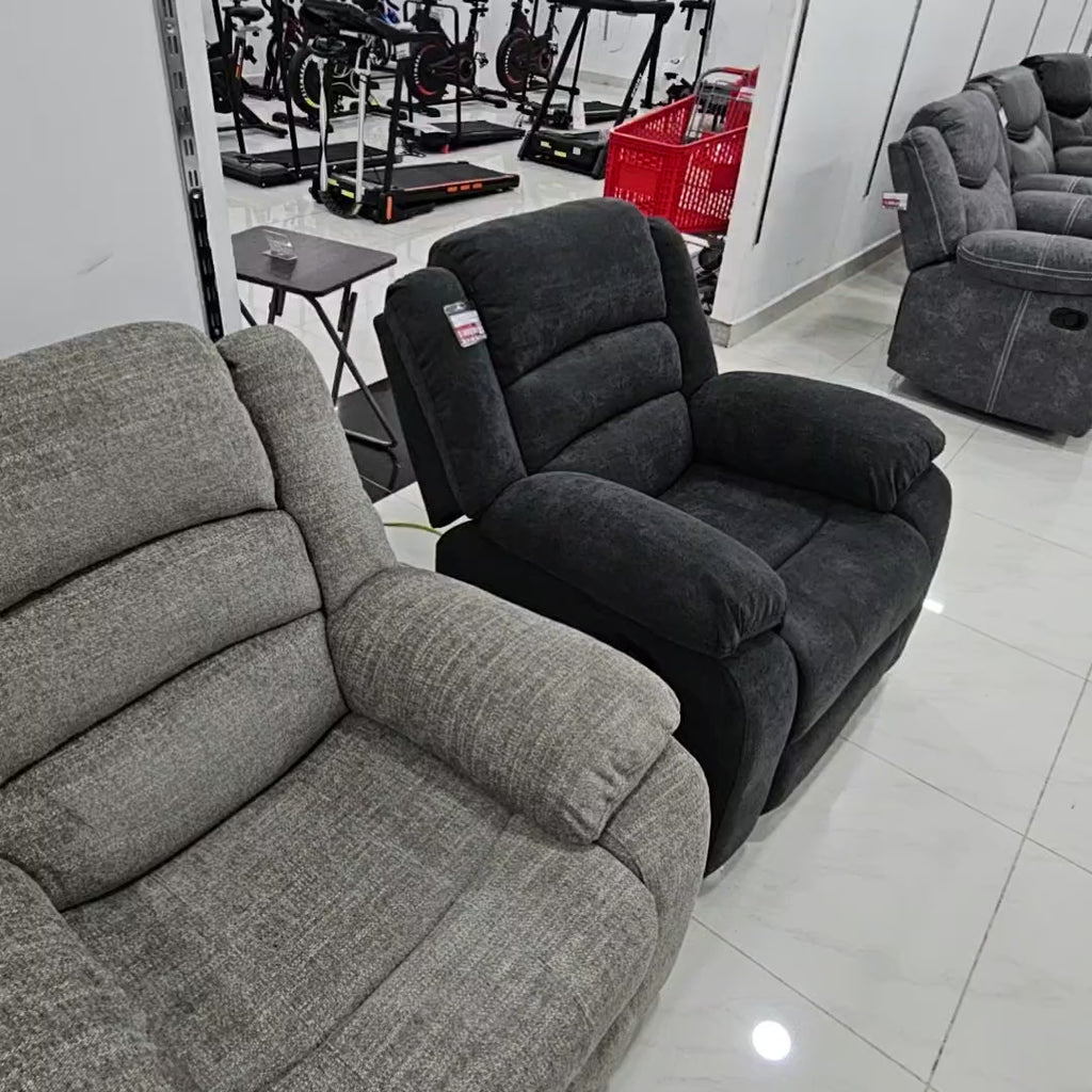 Juego de Sofá Reclinable 3-2-1 en Tela Beige Oscuro
