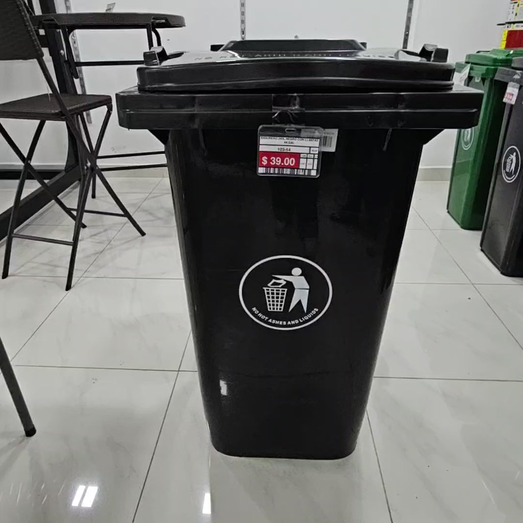 Basurero 240L con Llantas 64 Gal