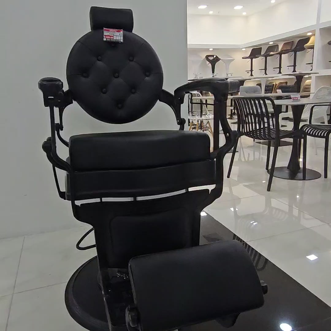 Silla de Peluquería Negra Reforzada Modelo 6