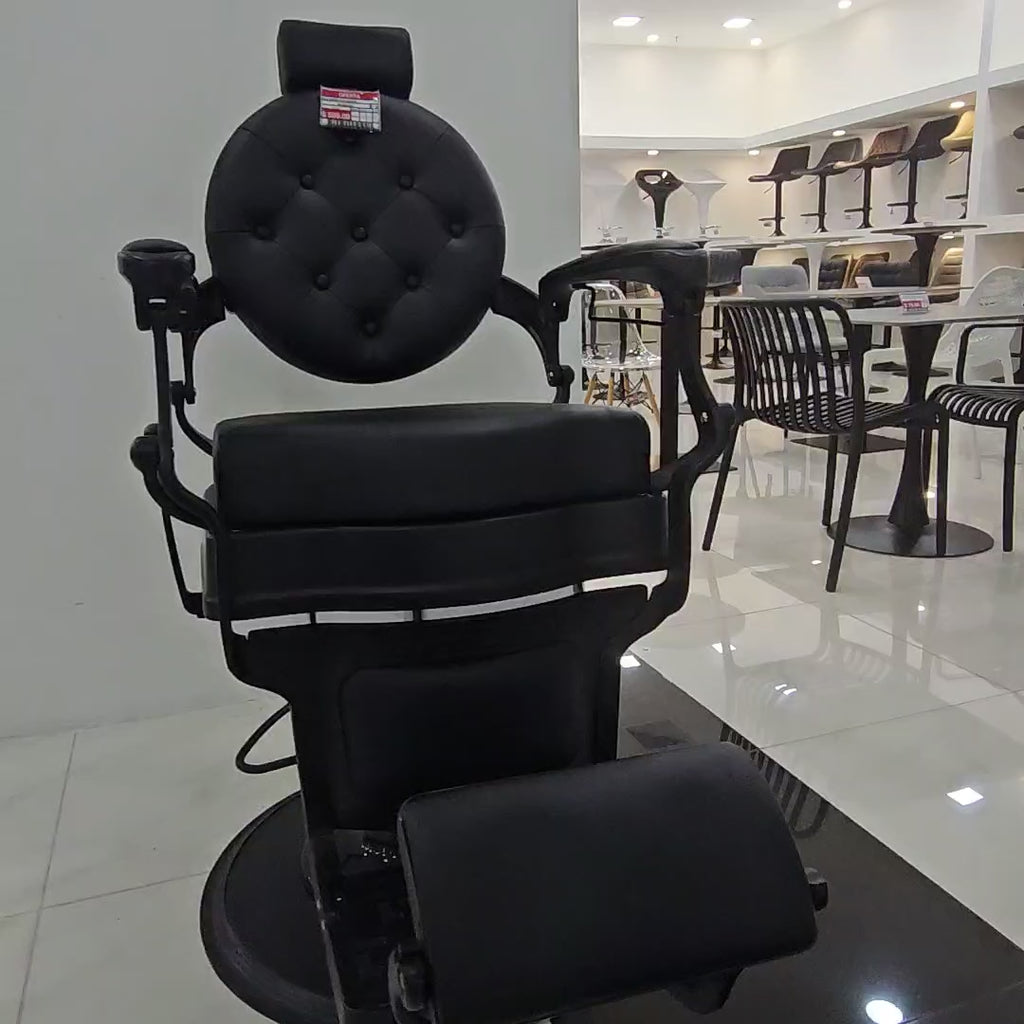 Silla de Peluquería Negra Reforzada Modelo 6