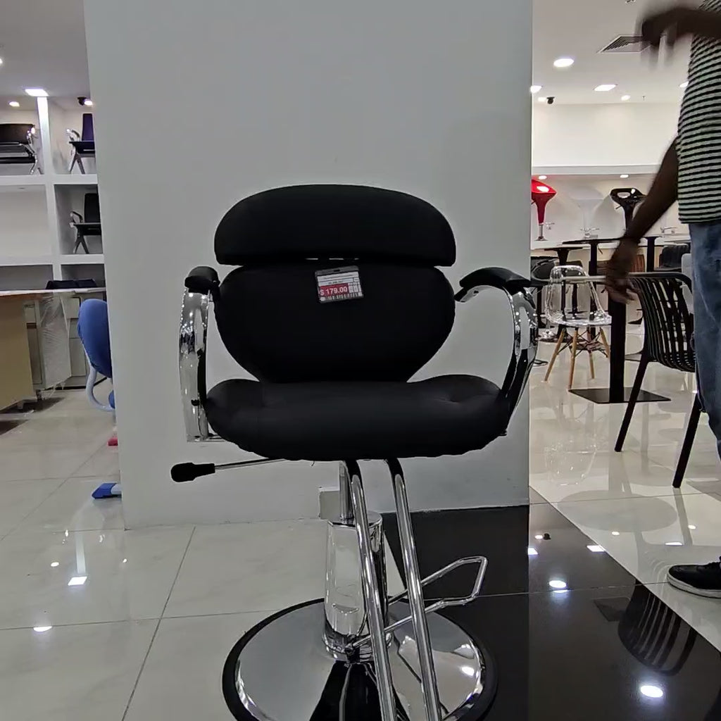 Silla de Peluquería Negra Modelo 5